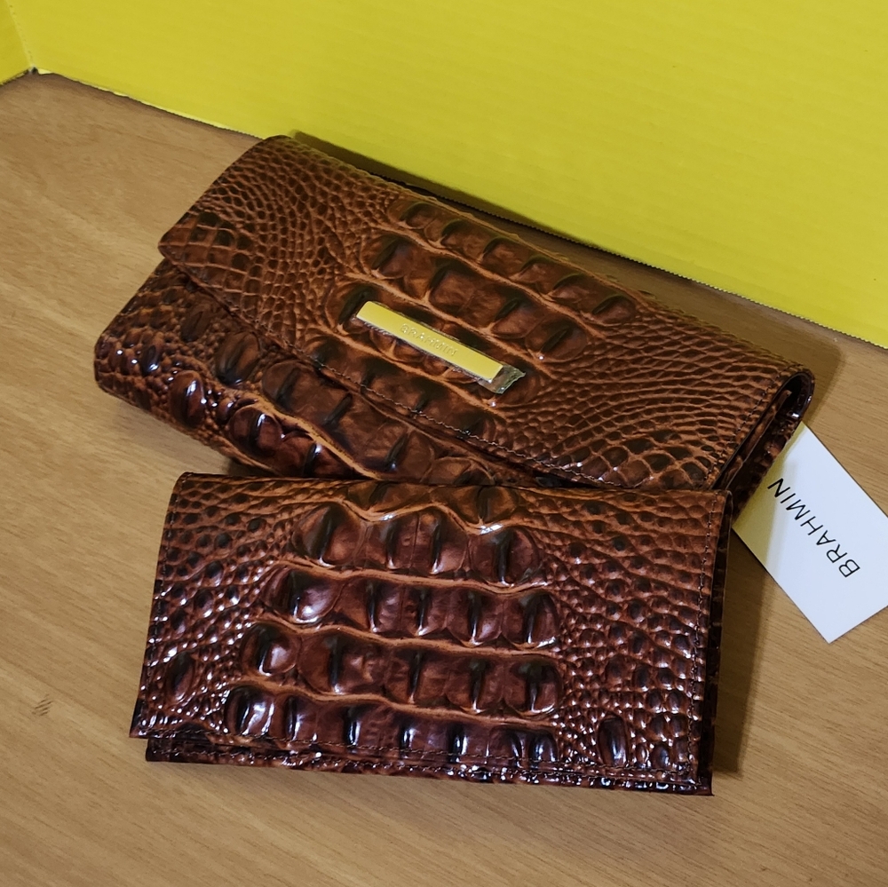 BRAHMIN CHECKBOOK WALLET